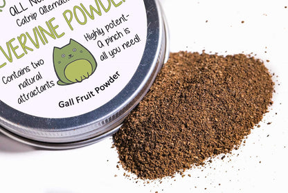 All natural organic silvervine catnip alternative powder reusable tin container