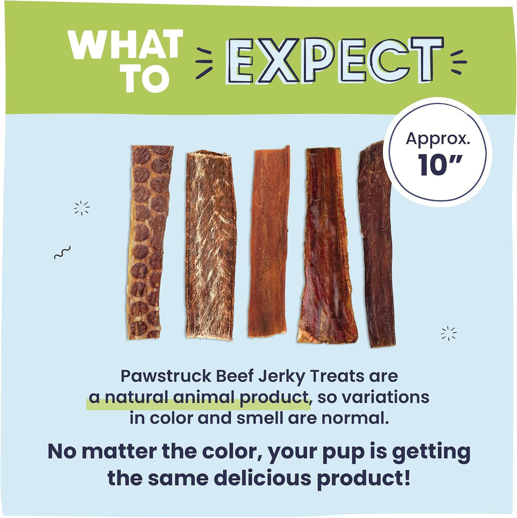 Pawstruck jerky treat package showing 15 count quantity