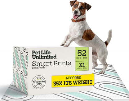 Pet Life Unlimited Smart Prints XXL Puppy Pads for Dogs, Potty Training Pee Pads, 32 Count, 30" x 36", Leak-Proof, Super Absorbent, Quick-Dry, Patterned Pads with Odor Control, Made in USA - Image 14