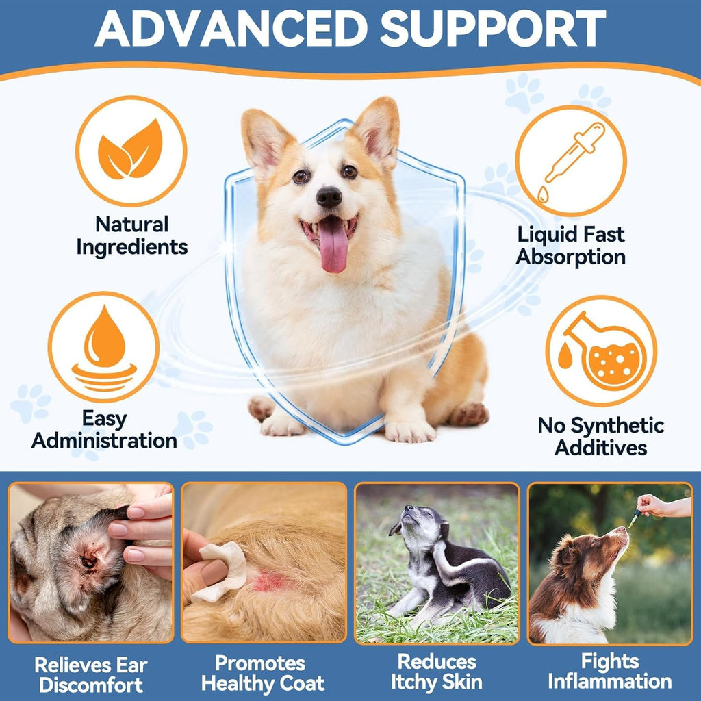 Premium dog paw licking and skin inflammation relief formula