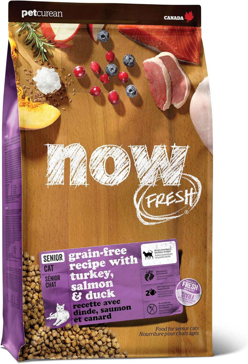 Now Fresh Adult Dry Cat Food, Turkey, Salmon & Duck, 8 lb - Image 10
