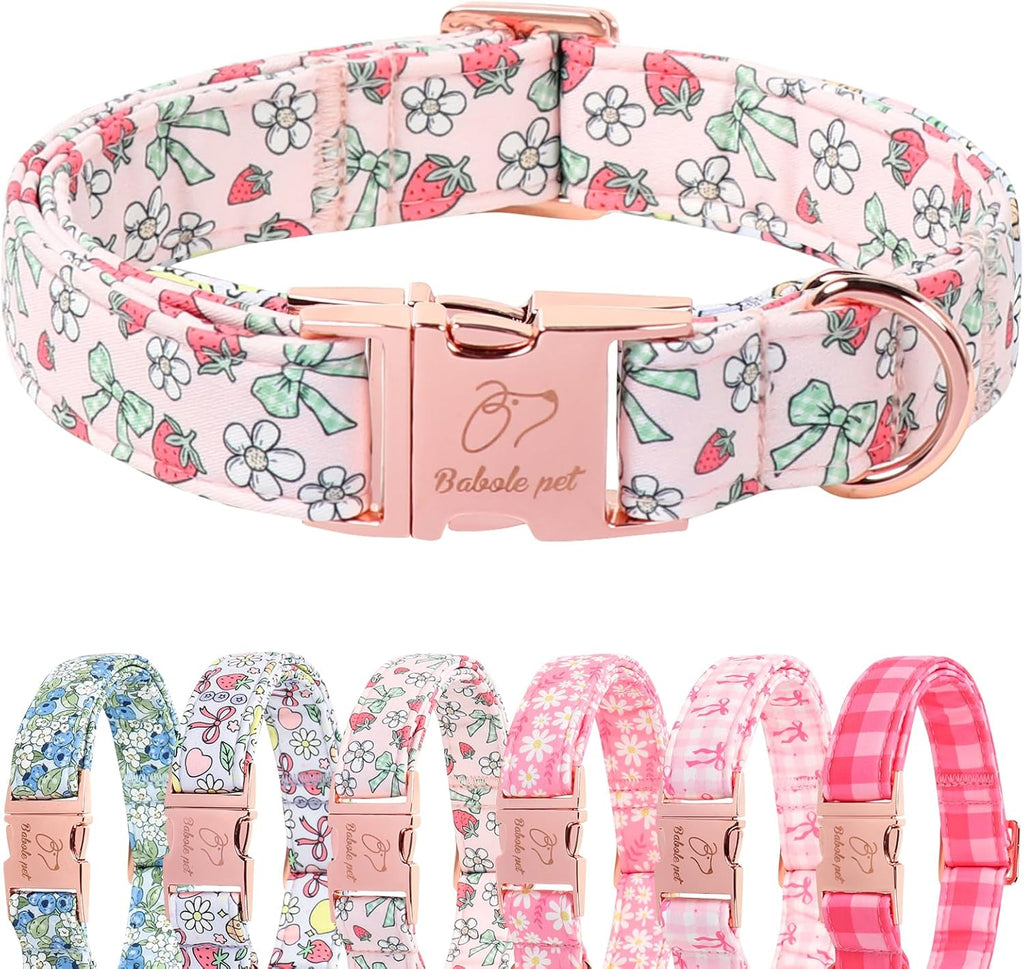 Yellow Daisy Dog Collar Cute Summer Dog Collars for Small Dogs - Lightweight Adjustable Girly Floral Female Dogs Everyday Collar with Safety Buckle S - Image 14