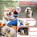 Durable metal dog collar tag for active puppies and cats