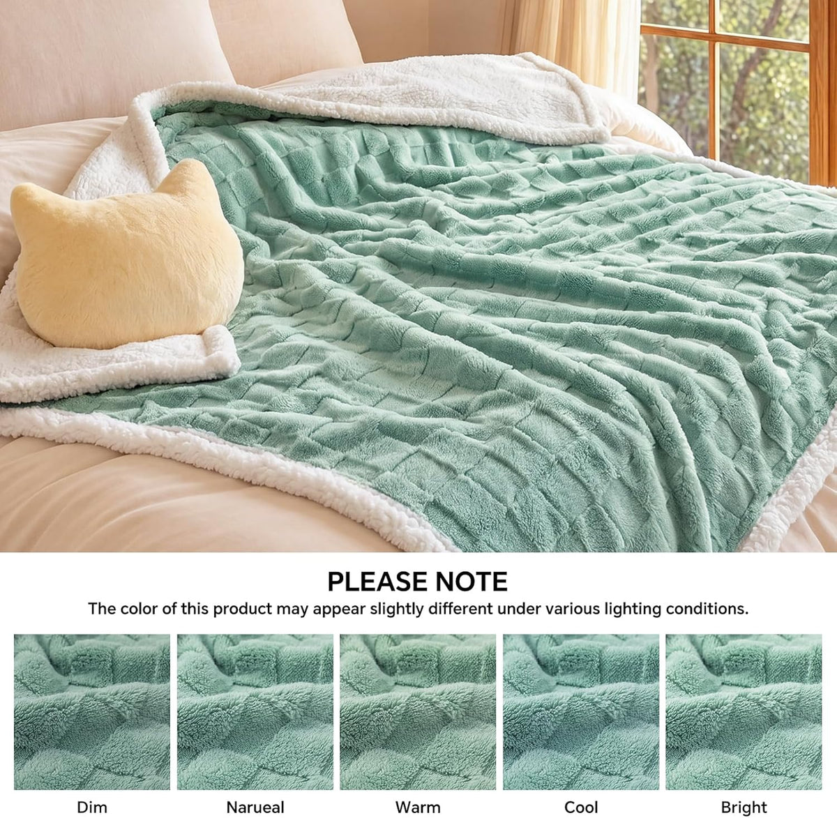 Luciphia calming dog blanket detailed view of the reinforced edges and durable stitching.
