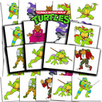 Teenage Mutant Ninja Turtles temporary tattoos party favors bundle front view