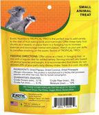 Exotic Nutrition pet treat container displayed alongside sugar glider pet habitat accessories