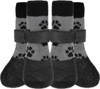 Dog Socks Anti Slip with Straps Traction Control Waterproof Paw Protector, L by KOOLTAIL - Image 11