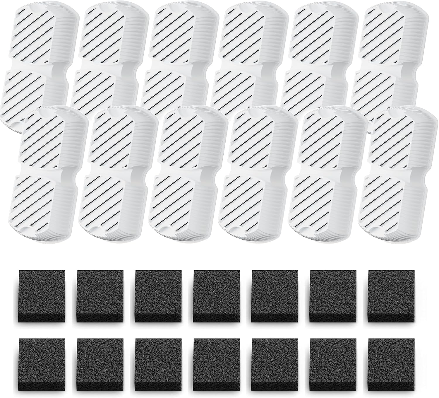 GROOKPET Pet Fountain Filter Replacement: 12 Dog Water Fountain Filters - 3 Months Set of Replacement Filter for GROOKPET Dog Water Fountains for Large Dogs - Contains 6 Filters + 6 Sponges - Image 10