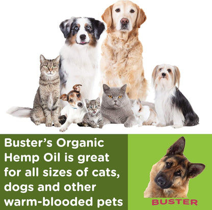 Vegan non GMO hemp oil packaging for separation anxiety relief