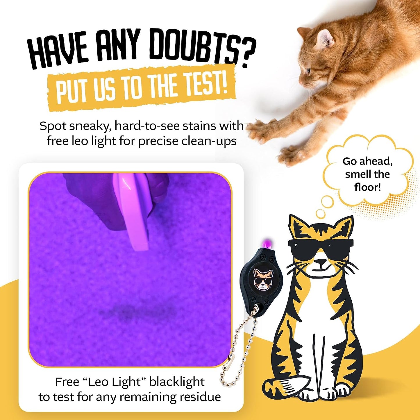 Piss Off Carpet and Rug Institute certified pet odor remover bottle label details