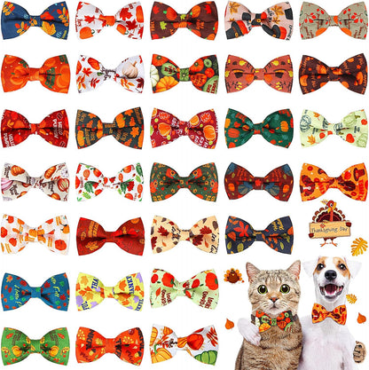 Full packaging assortment of the 30 piece Talltalk holiday dog accessories bulk pack.