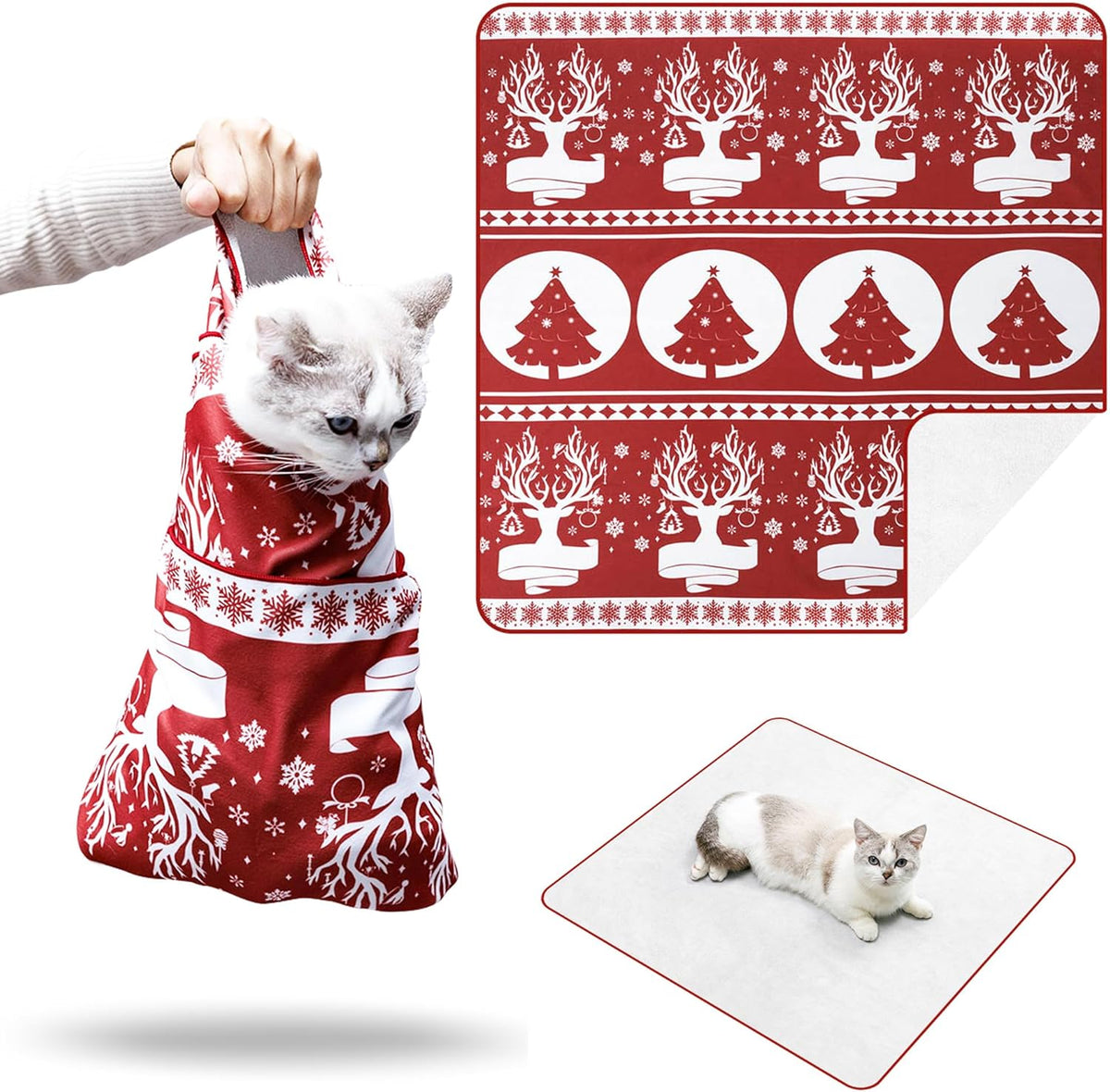 Kiorafoto cat grooming blanket packaging showing authentic product details