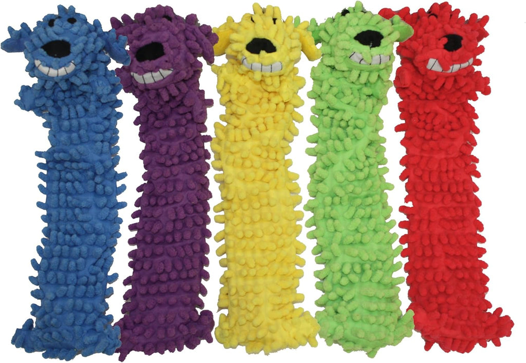 Multipet Loofa Dog Plush Toy w/ Birthday Hat - Squeaky Dog Toy for Dogs - Soft Plush - Stuffed Animal Dog Toys for Playing (1 Count, 12", Random Color Surprise) - Image 10