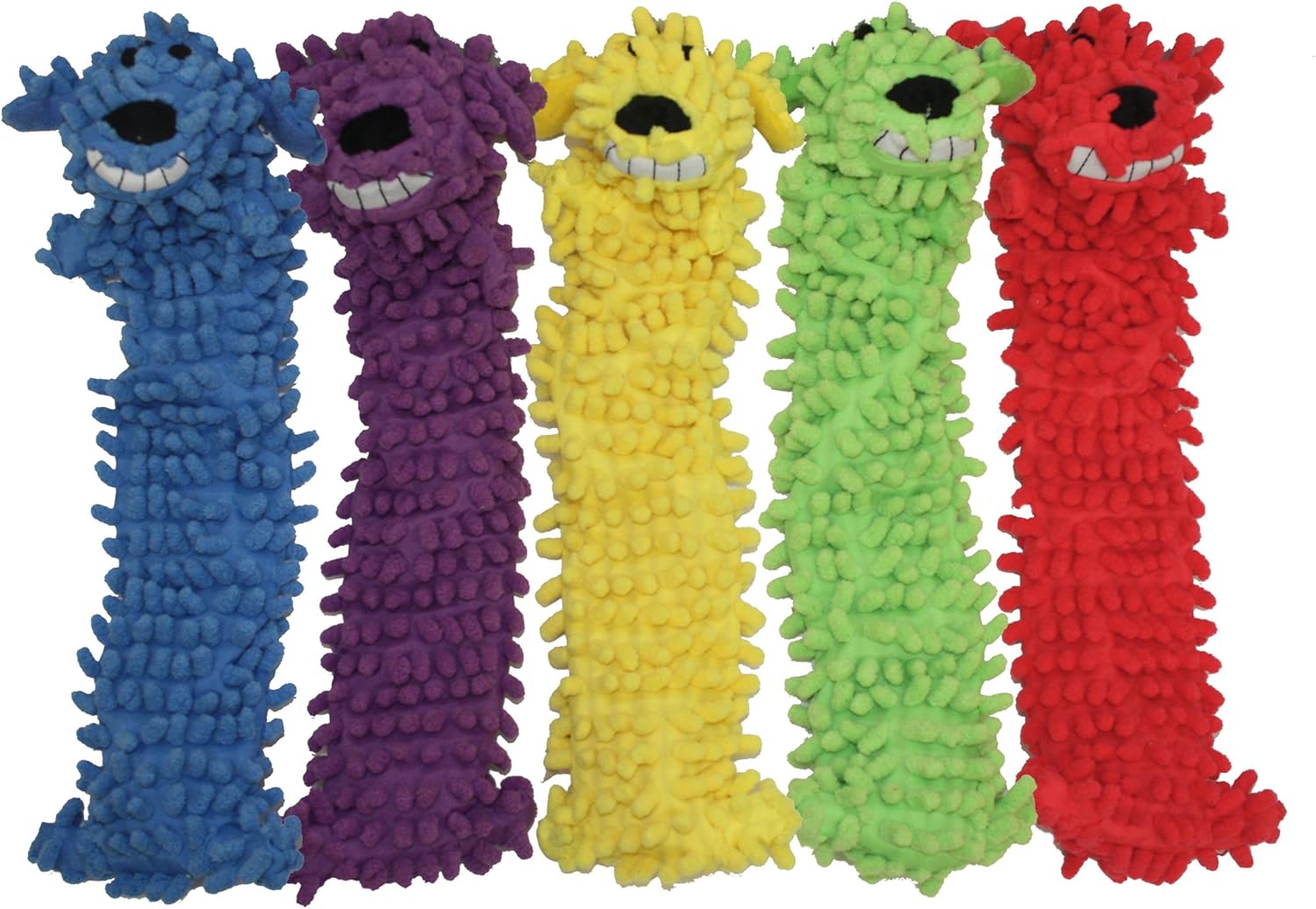 Multipet Loofa Dog Plush Toy w/ Birthday Hat - Squeaky Dog Toy for Dogs - Soft Plush - Stuffed Animal Dog Toys for Playing (1 Count, 12", Random Color Surprise) - Image 10