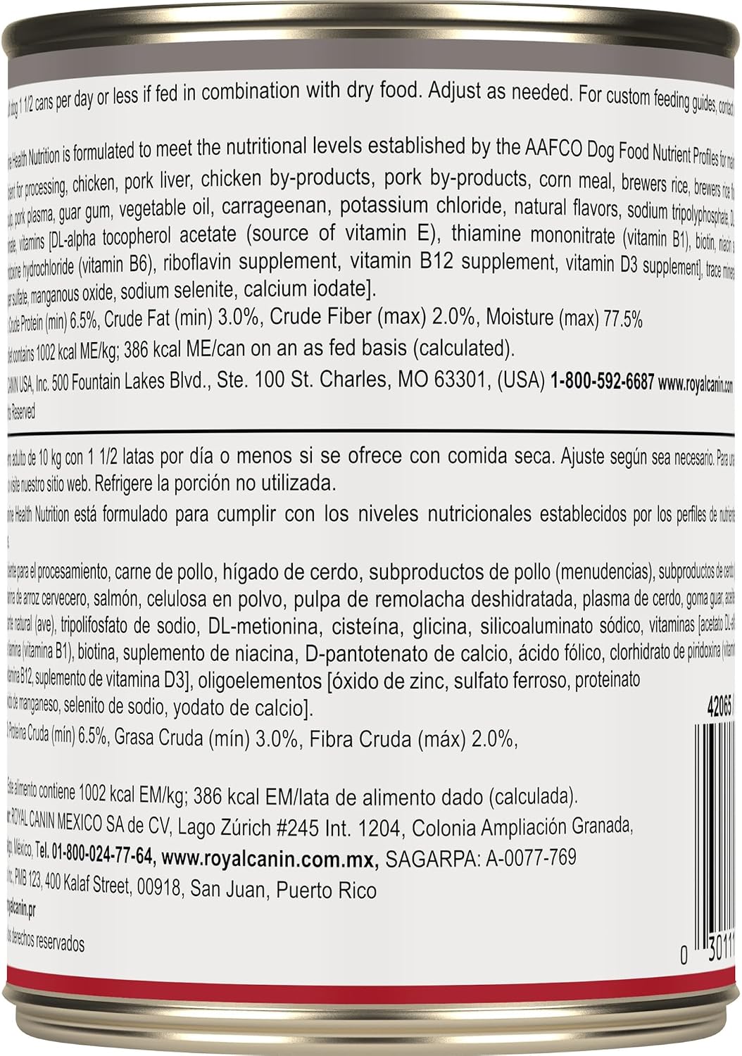 Premium Royal Canin canine nutrition wet canned food for picky eaters