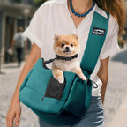 Dog Carrier Sling for Small Dogs & Cats Hand-Free Puppy Sling Purses with Storage Bag and Adjustable Shoulder Strap, Pet Sling Carrier Up to 8.8 Lbs (Grey) - Image 10