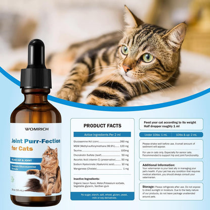 Bacon flavored glucosamine drops for feline joint care
