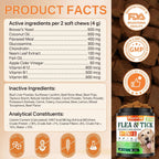 Puyrzoe 5-in-1 Dog Flea and Tick Treatment Chewable, Natural Flea and Tick Prevention for Dogs Chewable - Flea & Tick | Hip & Joint | Skin & Coat | Immunity Support | Digestive for All Breeds & Sizes - Image 9
