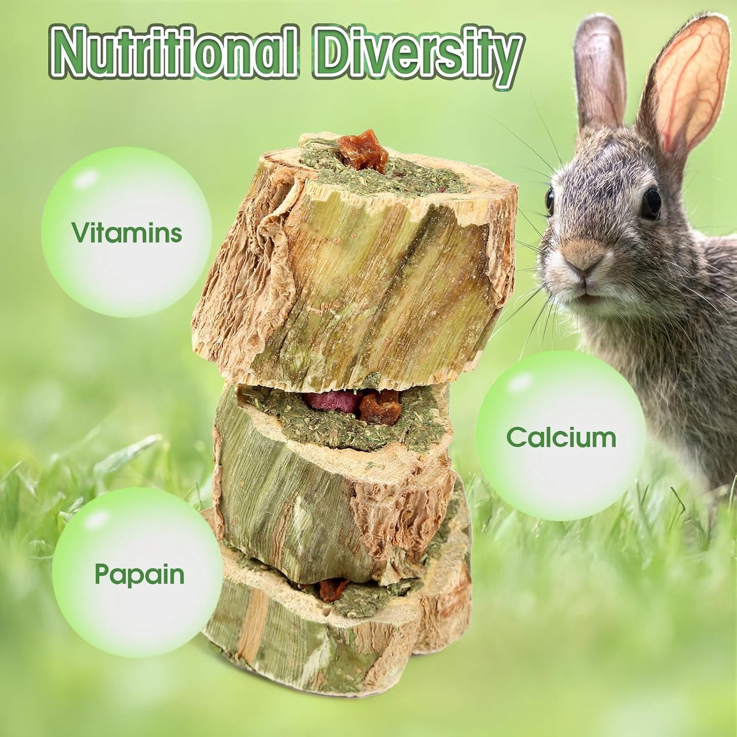 Abizoo guinea pig and hamster foraging treats with dried carrot and apple