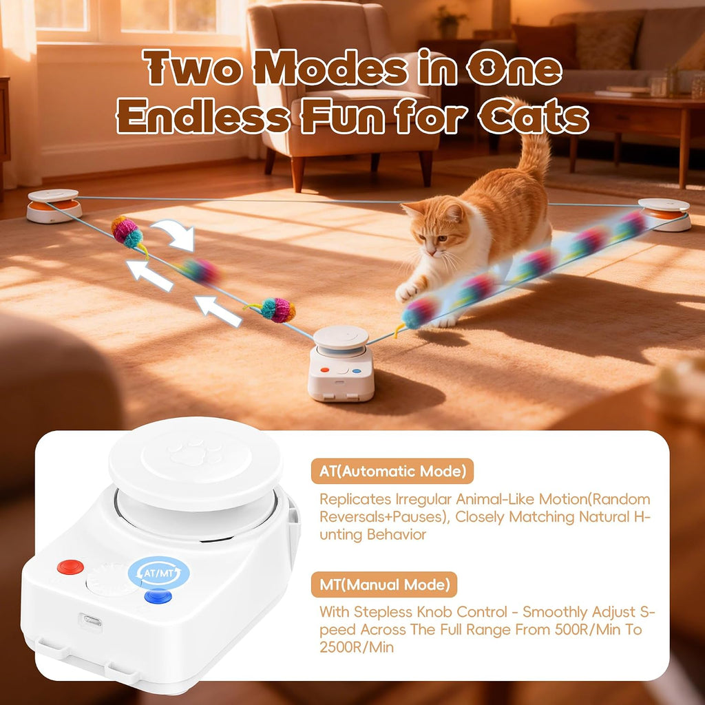Interactive Cat Toy for Indoor Cat,Automatic Treadmill for Exercise - Image 5