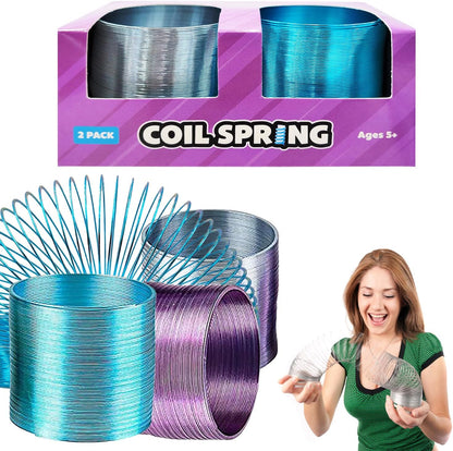 The Dreidel Company metal coil spring toy set front view