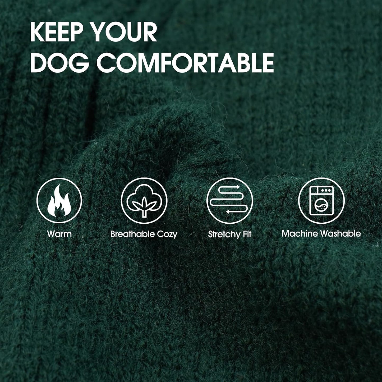 IECOii extra large dog turtleneck sweatshirt side view comfortable pitbull clothes