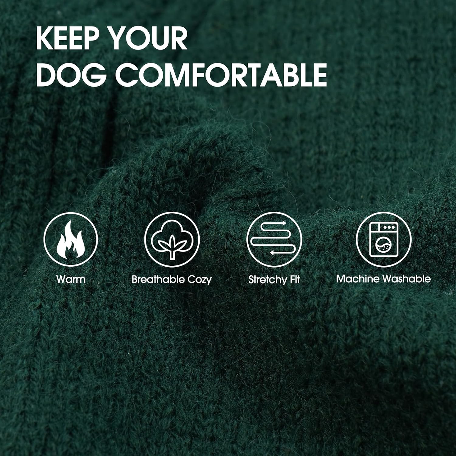 IECOii extra large dog turtleneck sweatshirt side view comfortable pitbull clothes