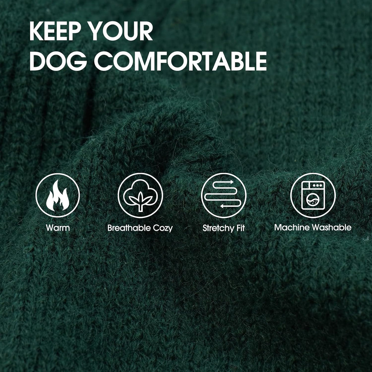 IECOii extra large dog turtleneck sweatshirt side view comfortable pitbull clothes