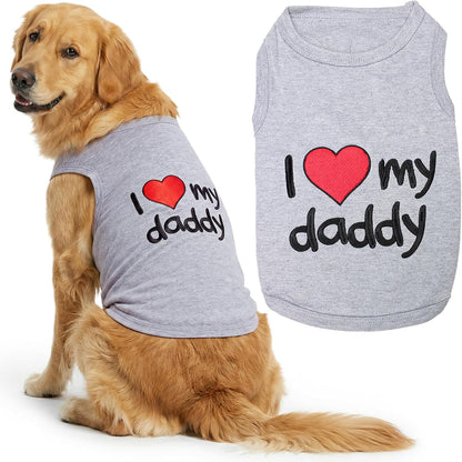 Parisian Pet Dog Shirt - 100% Cotton Shirts for Medium Dogs - Pink Sleeveless Puppy Clothes - Lightweight and Breathable Dog Apparel - Girl Big Sister Dogs Clothes - Stretchy Pet T Shirts - Image 14