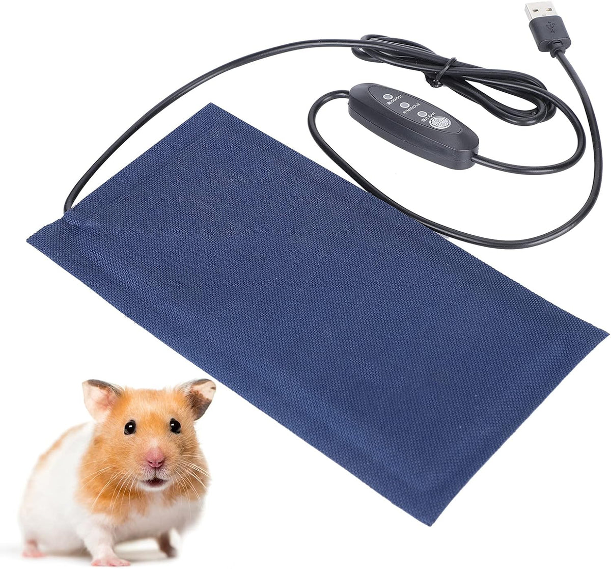 Packaging and included accessories for FAUOSWUK reptile heating mat
