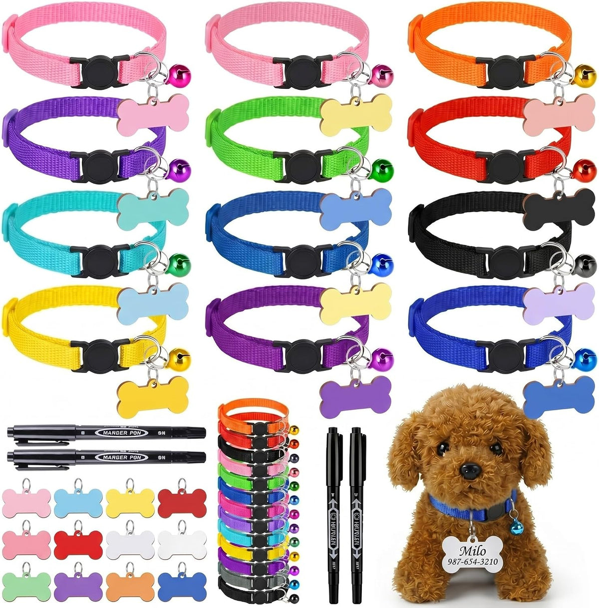 Packaging view of the fifty piece puppy adoption party bundle.