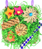 KATUMO Bird Toys, Grass Mat Shredding Hanging Toy for Budgie Parakeet - Image 8