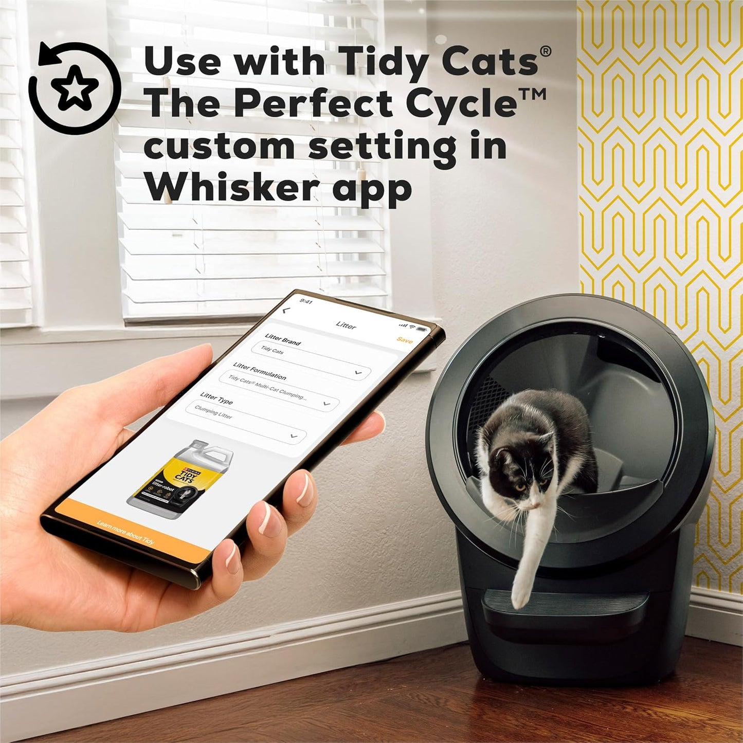 Back of Purina Tidy Cats box showing usage instructions