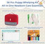Puppy and kitten bottle feeding tools with soft silicone pacifiers and syringes from the whelping kit.