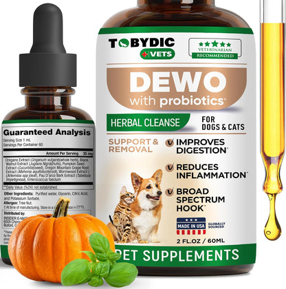 Tobydic authentic pet wellness supplement with pumpkin seed extract