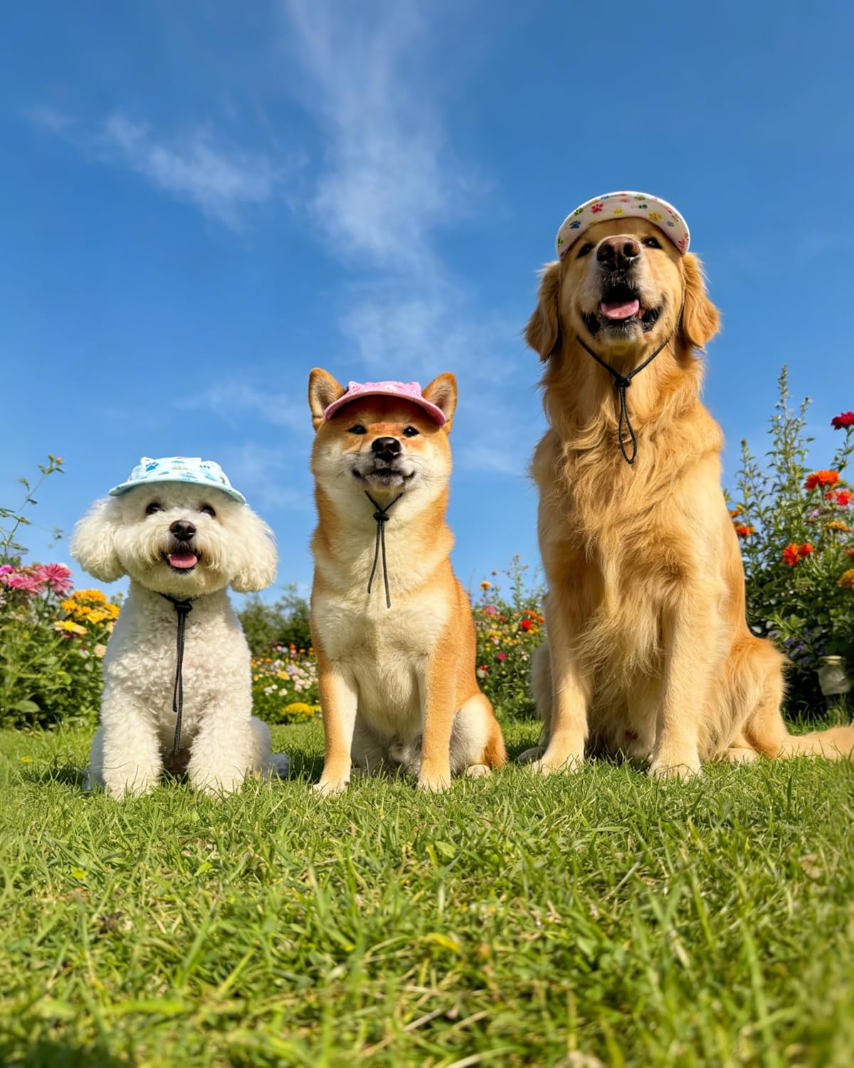 Close up of Pet Show dog hat cotton material texture