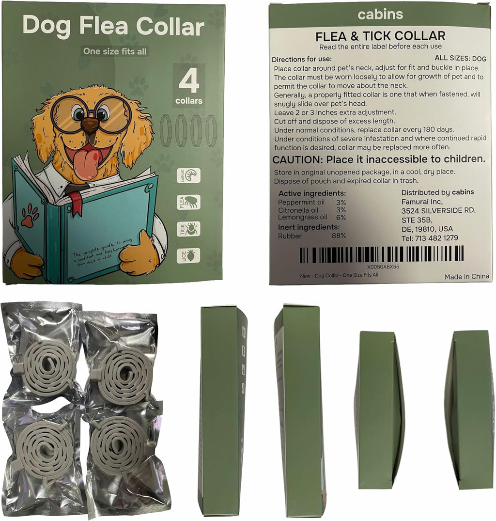 Cabins brand flea and tick protection product display