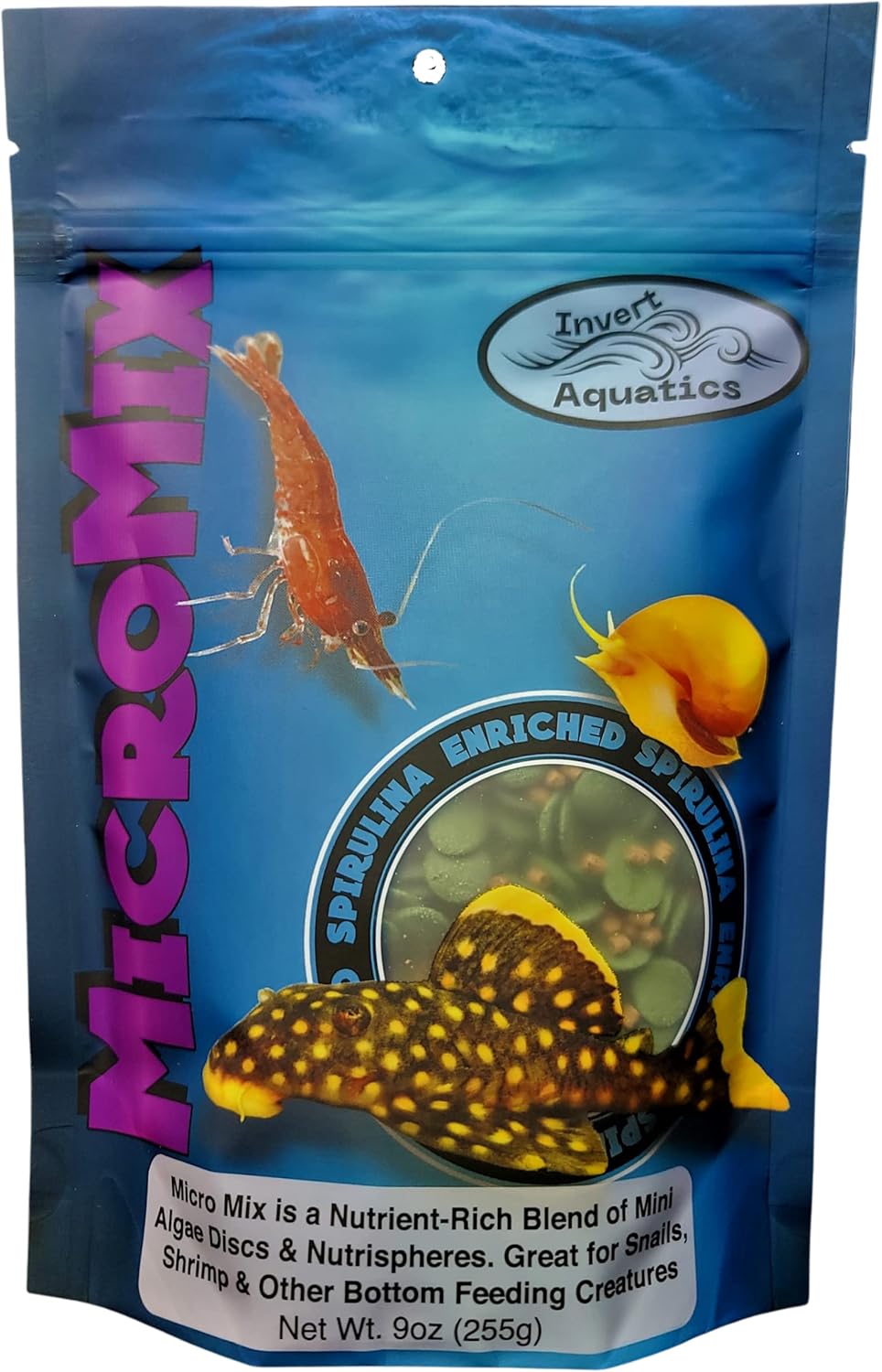 Invert Aquatics sinking food for bottom feeding fish