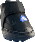 EasyCare Easyboot Cloud Size 2 therapeutic horse hoof boot front view featuring blue logo patch and black secure hook and loop closure straps.