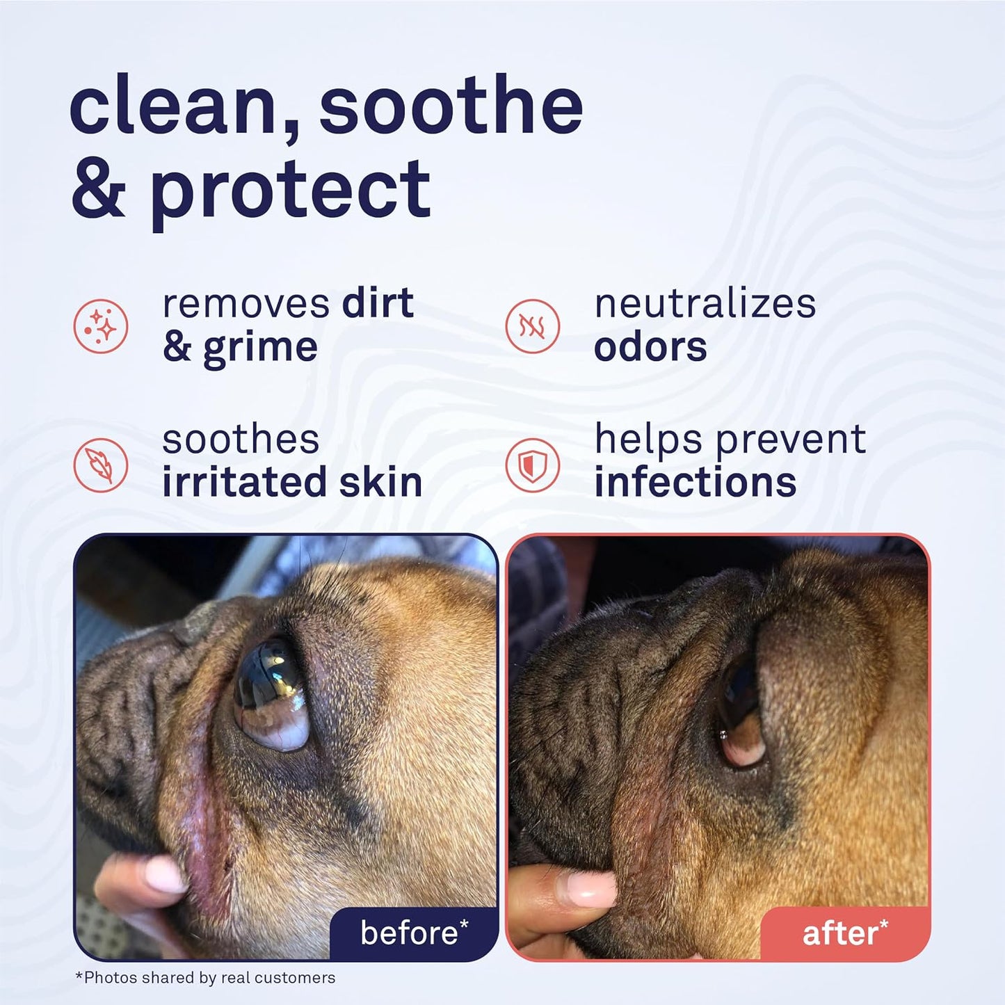 Petpost wrinkle wipes container showing 100 count label