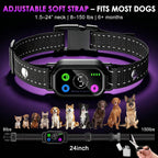 Leepenk bark collar features and matte black design
