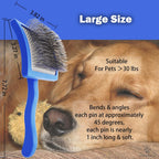 Worinkley dog slicker brush authentic packaging view.