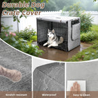 Privacy dog kennel canopy for multi door wire crates