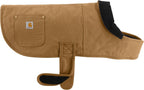 Carhartt Firm Duck Insulated Dog Chore Coat in Carhartt Brown front view