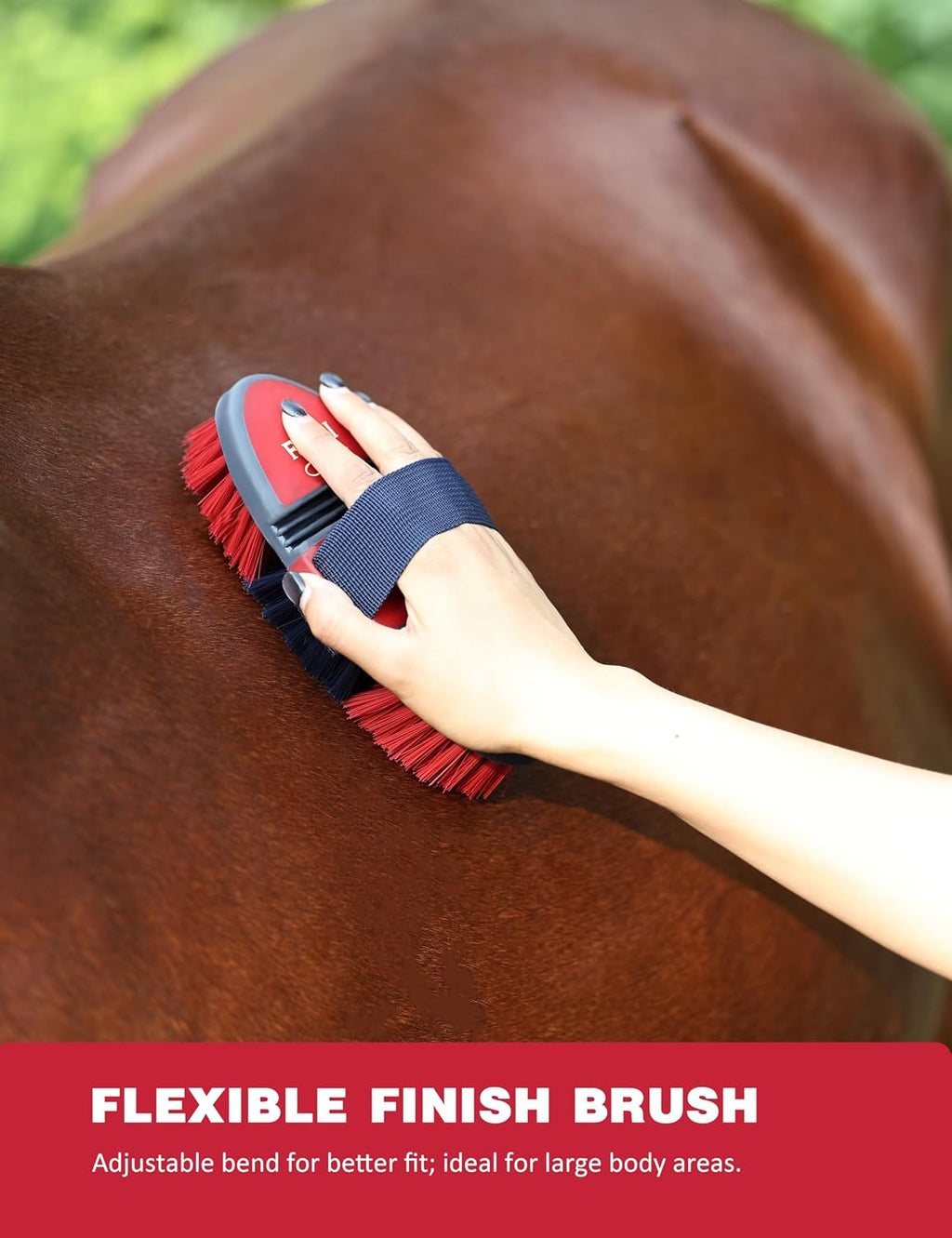 Furrishine professional horse grooming kit tote bag showing the exterior pockets and wide handle.
