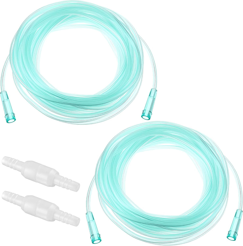 Geiserailie 2 Pack 25Ft Adult Oxygen Tubing front view for medical use.