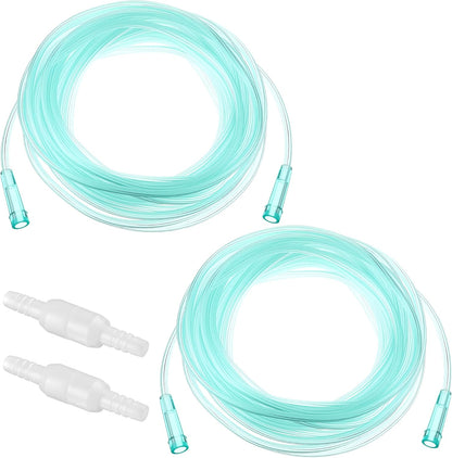 Geiserailie 2 Pack 25Ft Adult Oxygen Tubing front view for medical use.