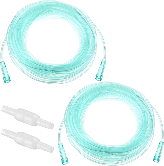 Geiserailie 2 Pack 25Ft Adult Oxygen Tubing front view for medical use.