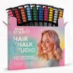 Blue Squid Hair Chalk Comb 10 Pack set front view