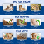 BKRMART waterproof tick collar for puppies and adult dogs